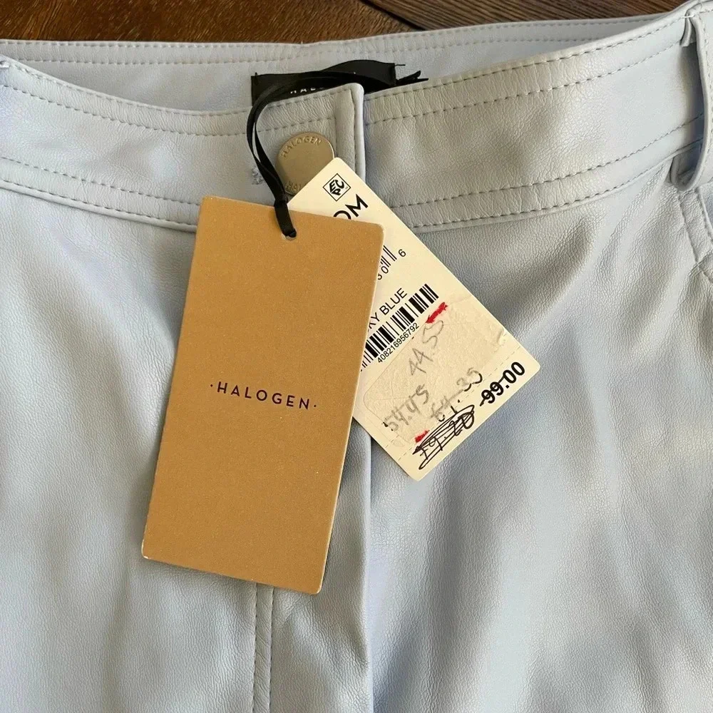 Halogen Straight Leg Pants in Light Gray